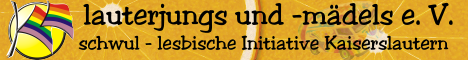 Eine Schwul-Lesbische-Bisexuelle Initiative in Kaiserslautern. In diesem Verein bin ich ehrenamtlich Tätig.